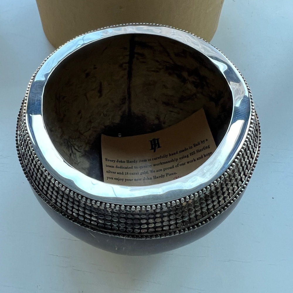 John Hardy Sterling Silver Coconut Bowl